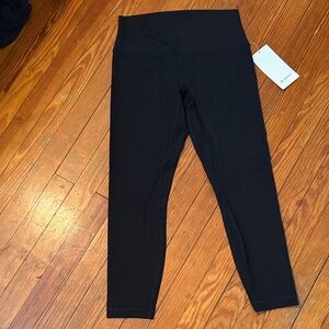 Lululemon Athletica Black Align ribbed high rise 25”Leggings